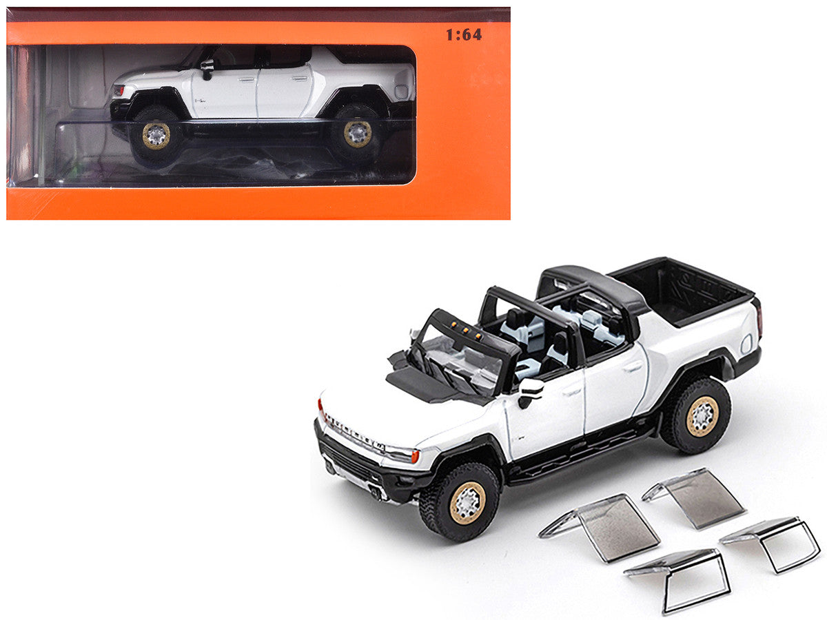 2022 GMC Hummer EV Pickup Truck White 1/64 Diecast Model Car by GCD LuxuryLifeWay Online Store