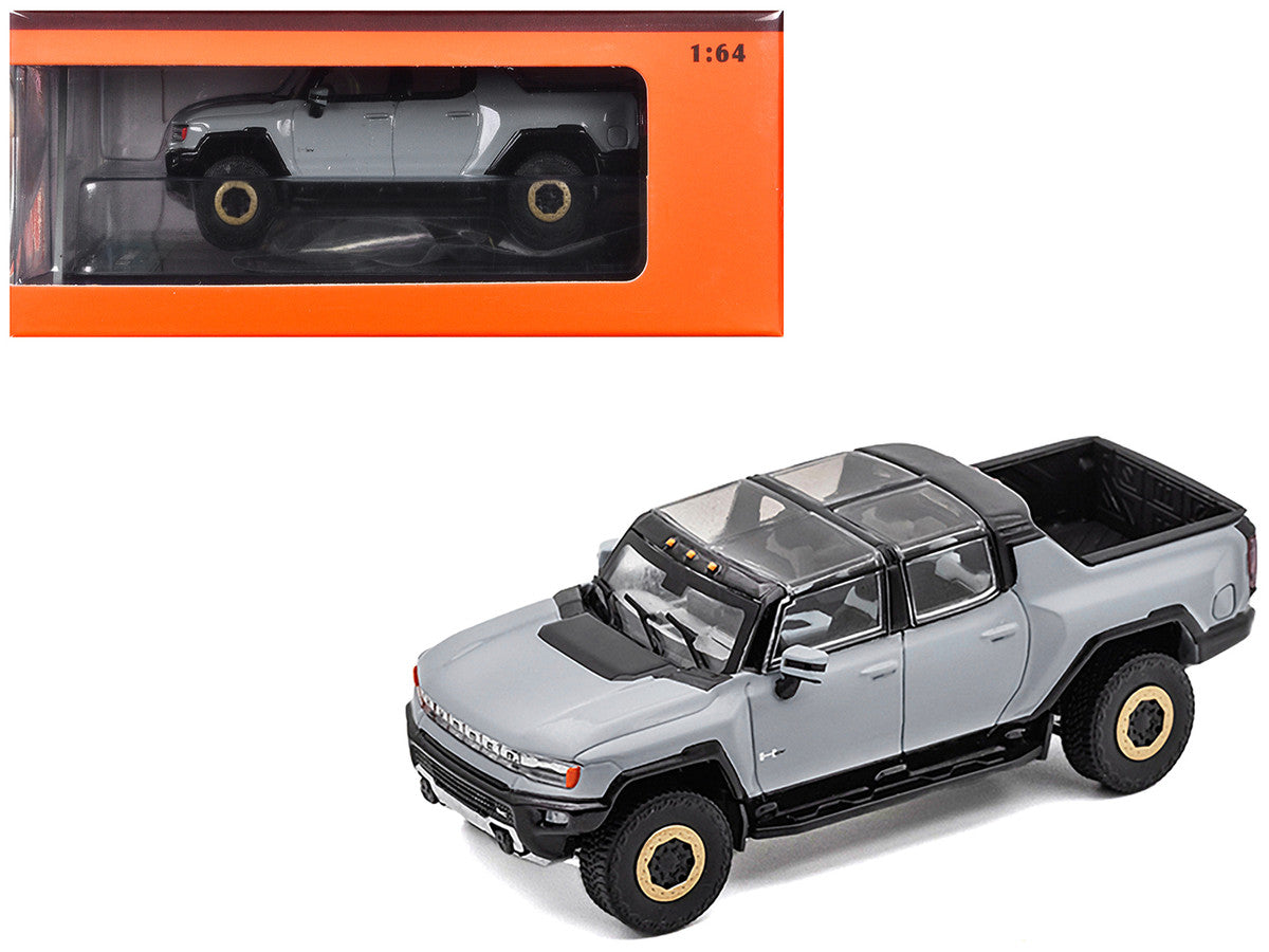 2022 GMC Hummer EV Pickup Truck Gray 1/64 Diecast Model Car by GCD LuxuryLifeWay Online Store