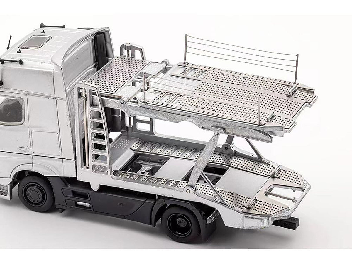 Mercedes-Benz Actros Auto Transporter White 1/64 Diecast Model by GCD LuxuryLifeWay Online Store
