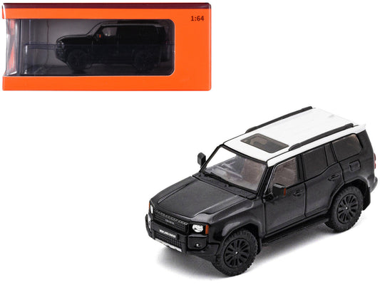 Toyota Land Cruiser Prado 250 Black with White Top 1/64 Diecast Model Car by GCD LuxuryLifeWay Online Store