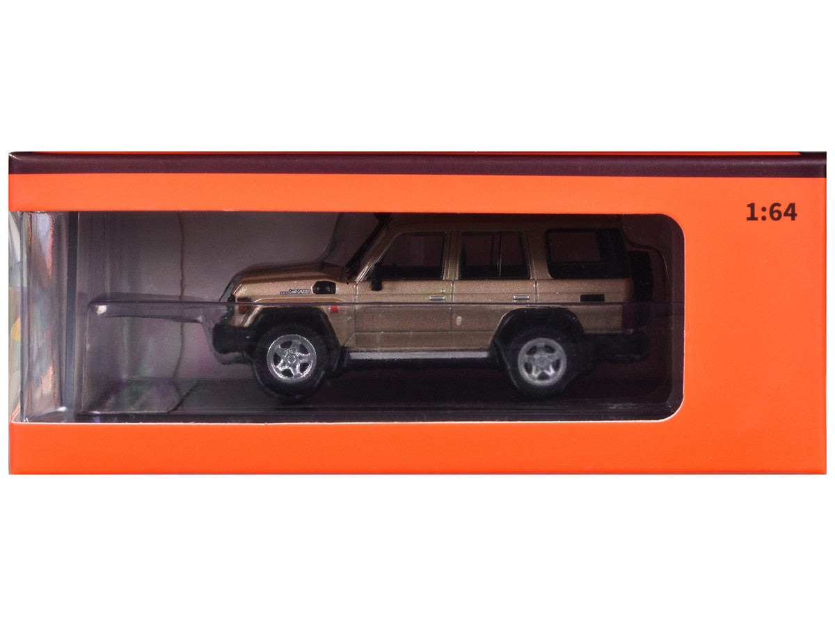 Toyota Land Cruiser (J76) Gold Metallic 1/64 Diecast Model Car by GCD LuxuryLifeWay Online Store