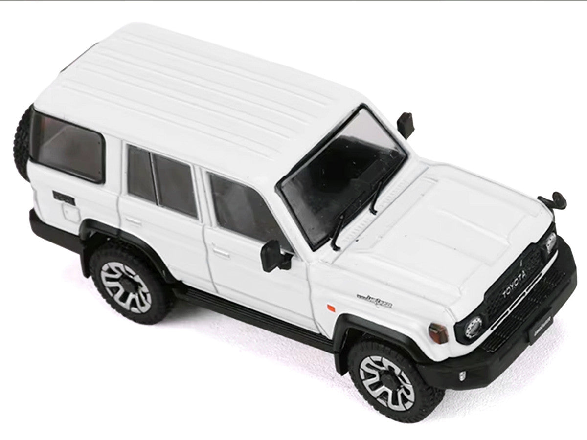 Toyota Land Cruiser (J76) RHD (Right Hand Drive) White 1/64 Diecast Model Car by GCD LuxuryLifeWay Online Store