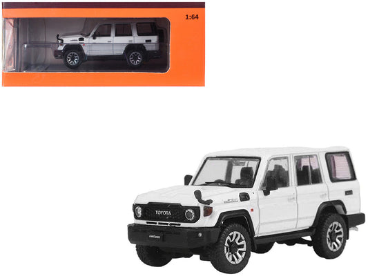 Toyota Land Cruiser (J76) RHD (Right Hand Drive) White 1/64 Diecast Model Car by GCD LuxuryLifeWay Online Store