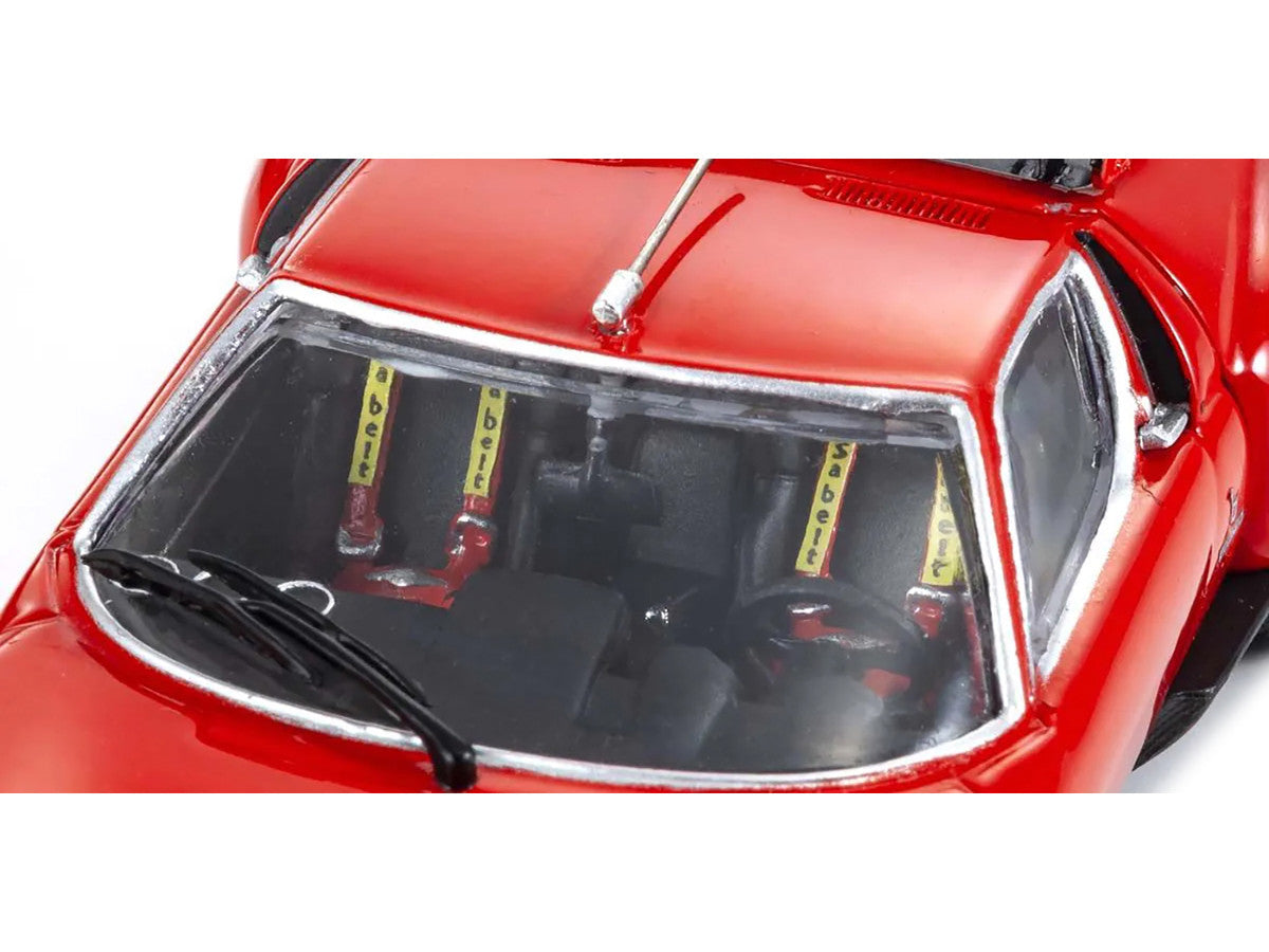 Lamborghini Miura SVR Red with Black Accents and Gold Wheels 1/43 Diecast Model Car by Kyosho LuxuryLifeWay Online Store
