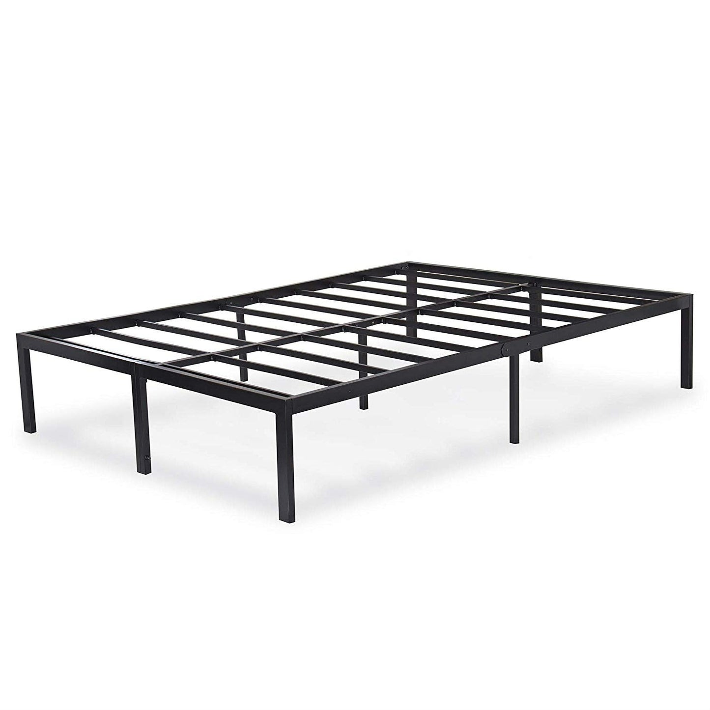 King size Modern Heavy Duty Black Metal Platform Bed Frame LuxuryLifeWay Online Store