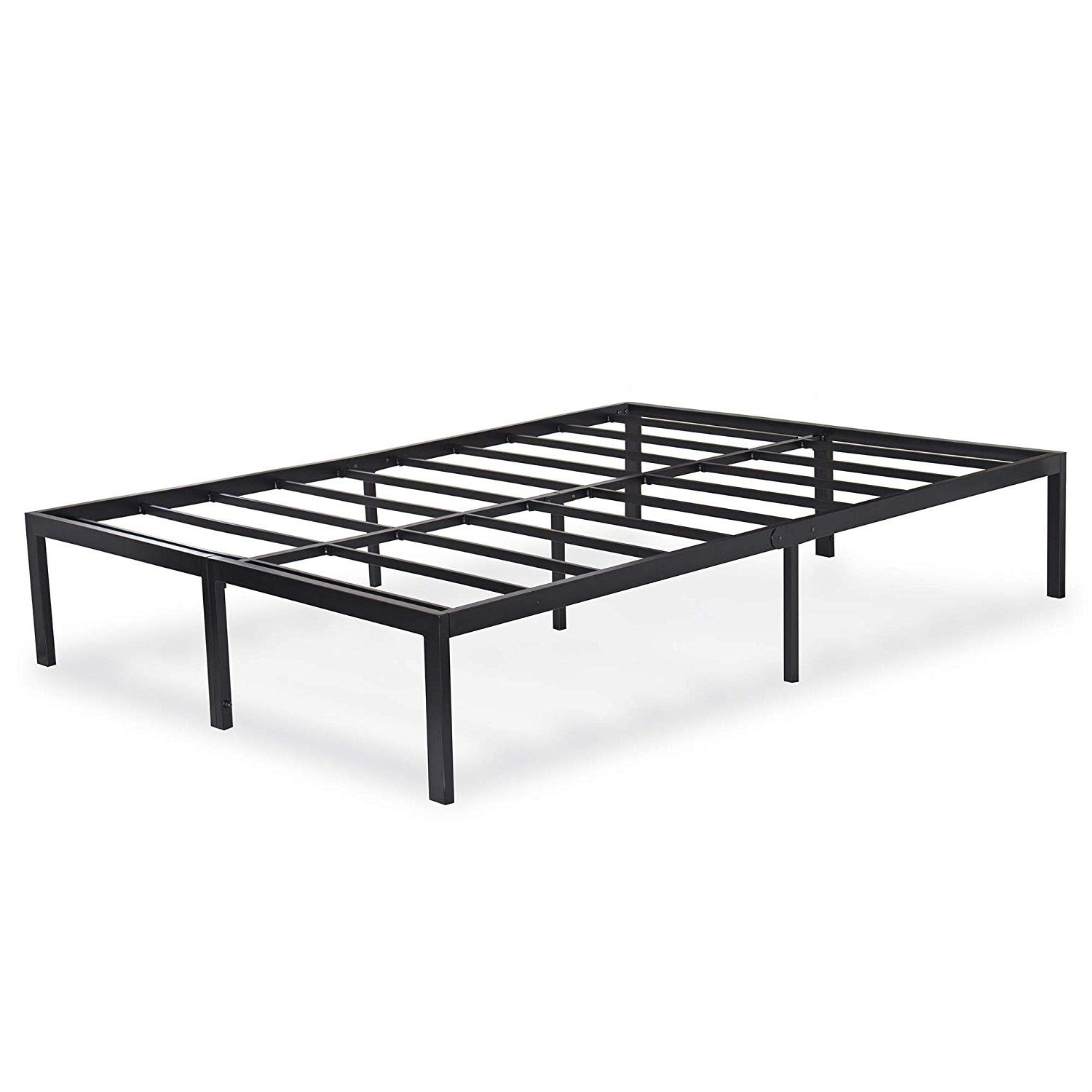 King size Modern Heavy Duty Black Metal Platform Bed Frame LuxuryLifeWay Online Store