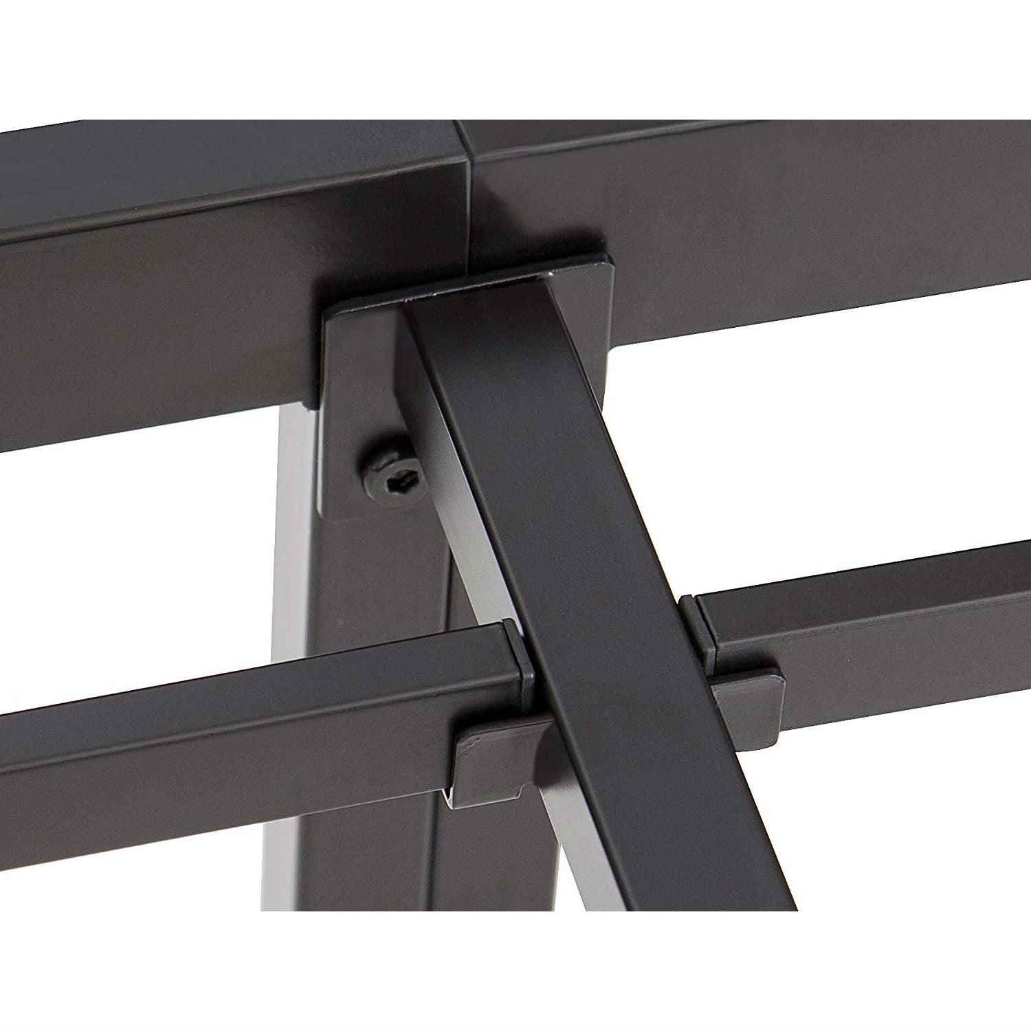 King size Modern Heavy Duty Black Metal Platform Bed Frame LuxuryLifeWay Online Store