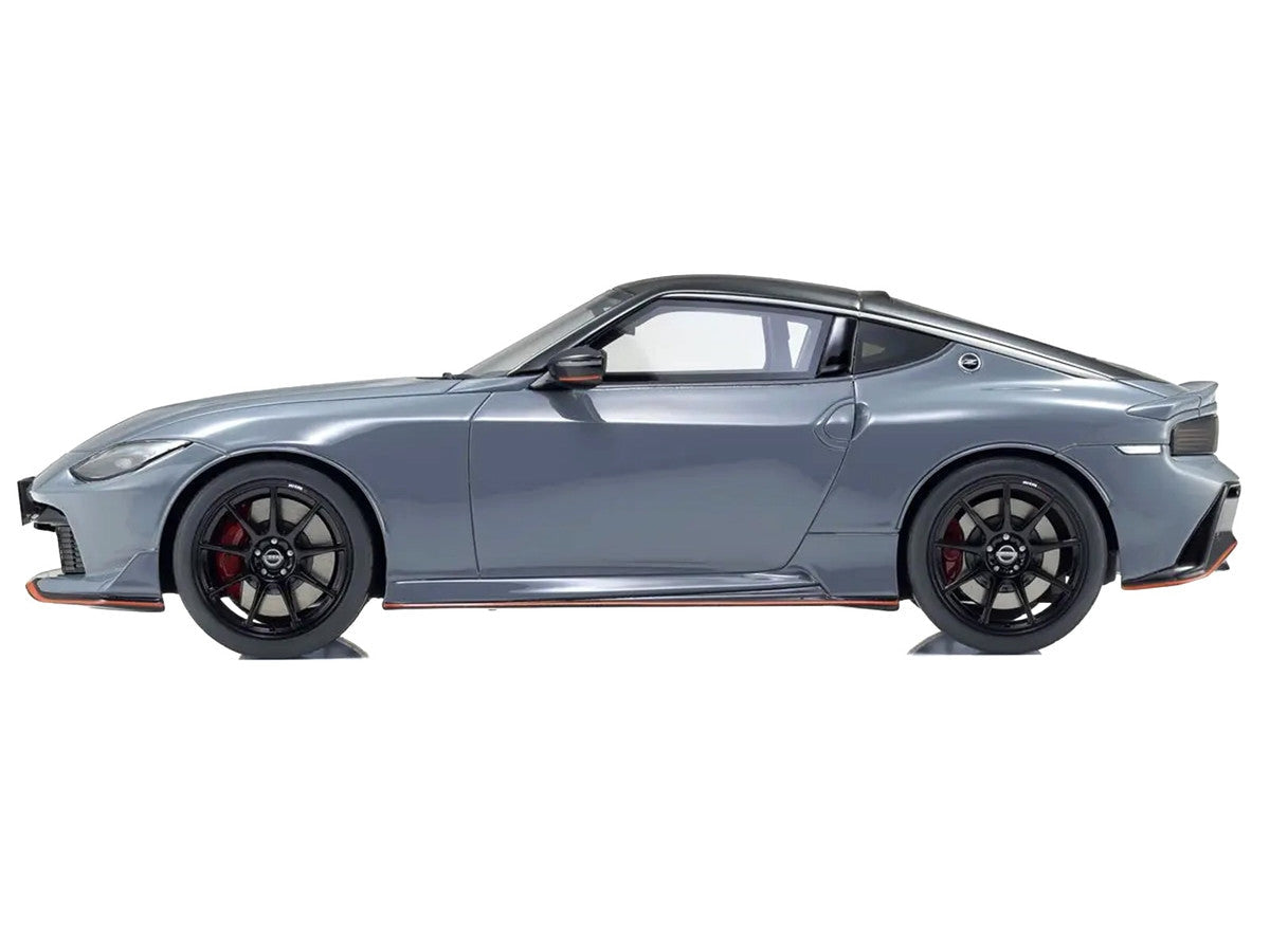 Nissan Fairlady Z NISMO RHD (Right Hand Drive) Gray with Black Top 1/18 Model Car by Kyosho LuxuryLifeWay Online Store