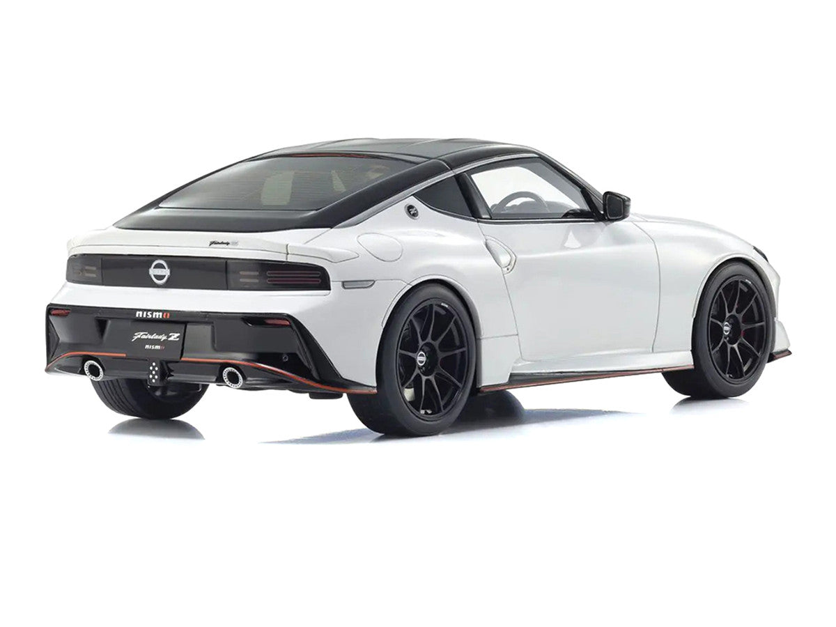 Nissan Fairlady Z NISMO RHD (Right Hand Drive) White with Black Top 1/18 Model Car by Kyosho LuxuryLifeWay Online Store