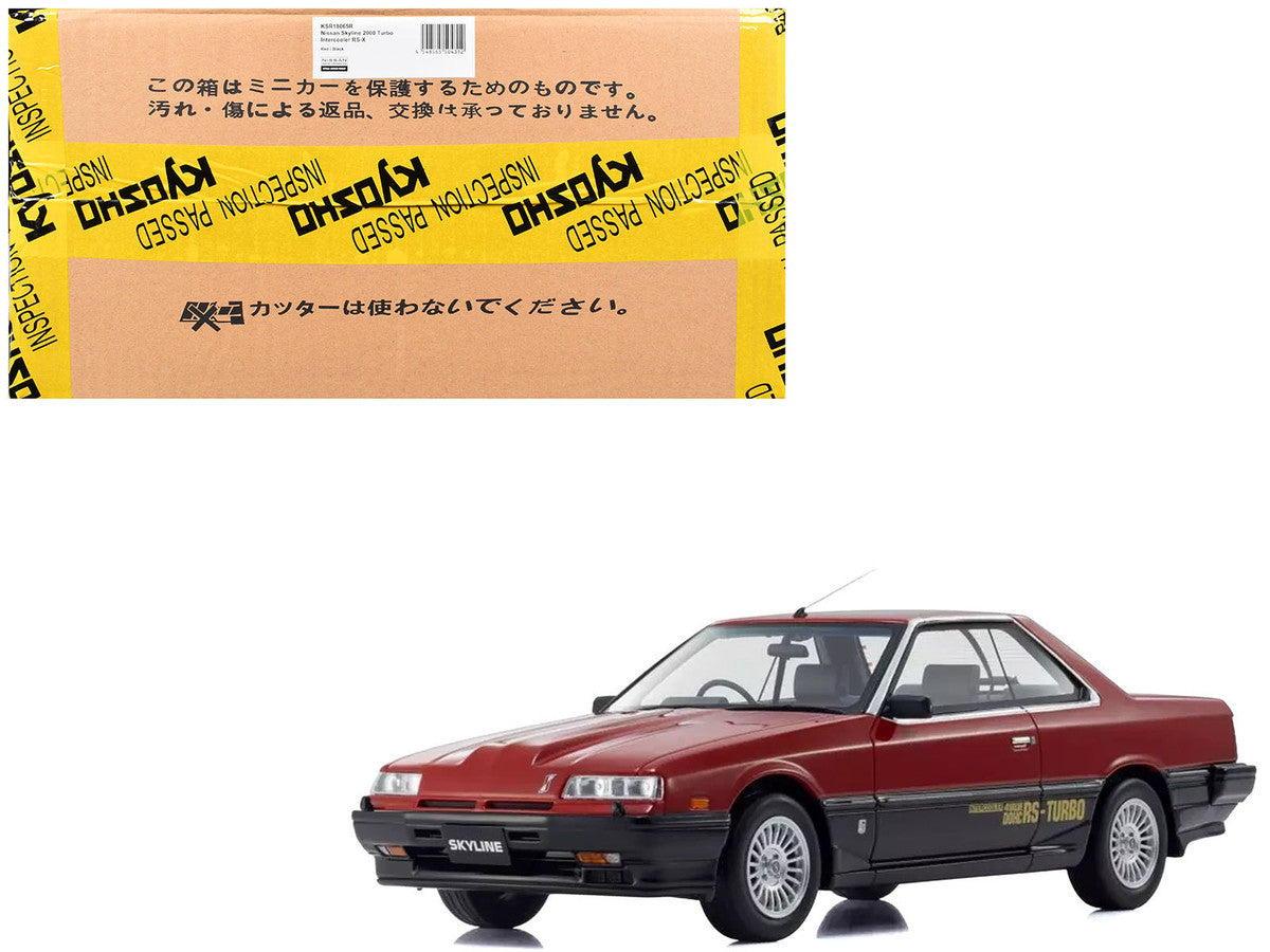 Nissan Skyline 2000 Turbo Intercooler RS-X RHD (Right Hand Drive) Red and Black 1/18 Model Car by Kyosho LuxuryLifeWay Online Store