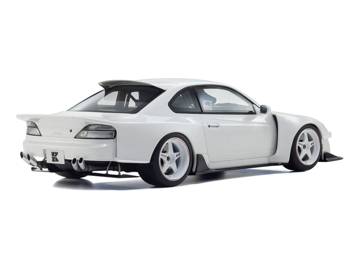 Nissan Silvia (S15) "Khyzyl Saleem" White 1/18 Model Car by Kyosho LuxuryLifeWay Online Store