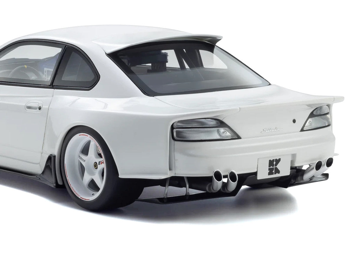 Nissan Silvia (S15) "Khyzyl Saleem" White 1/18 Model Car by Kyosho LuxuryLifeWay Online Store