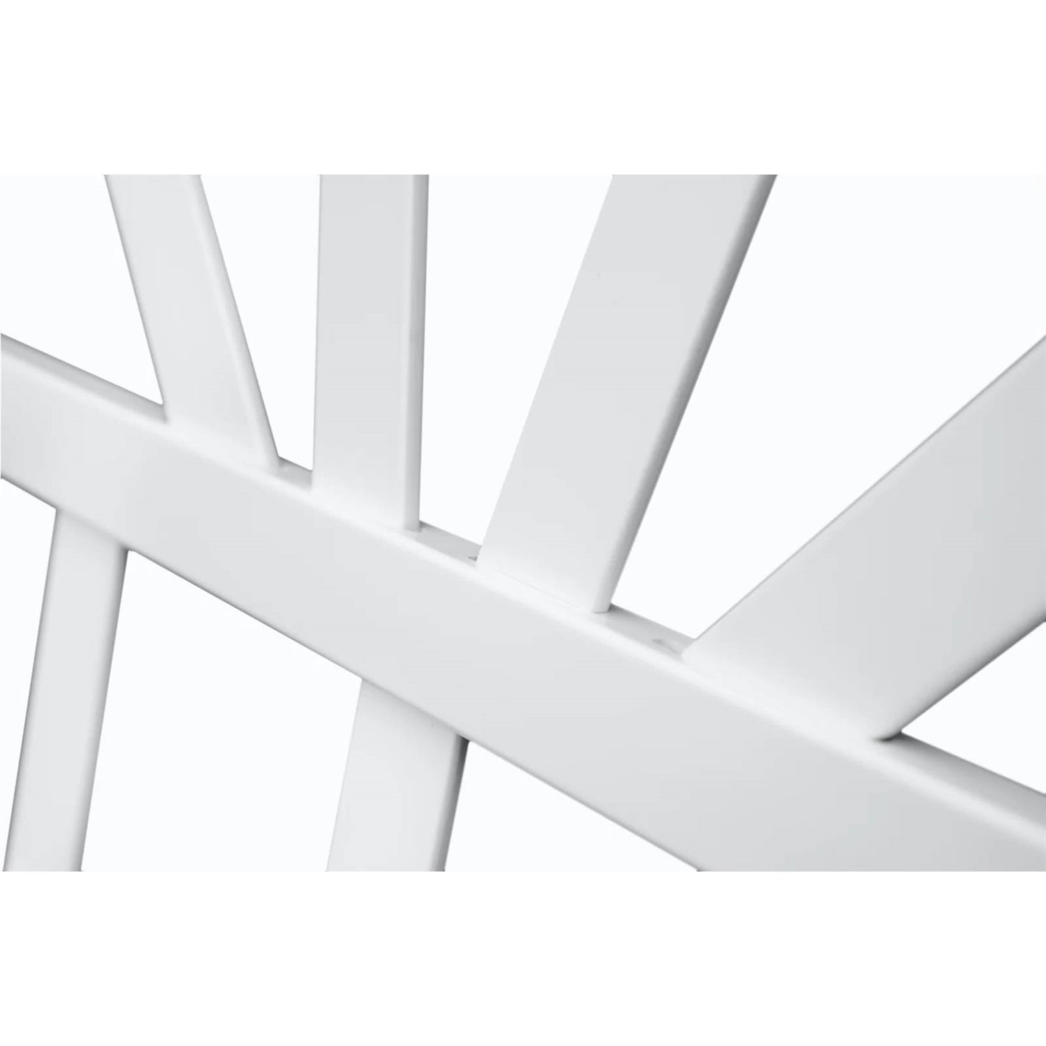 77-inch Outdoor White Vinyl Lattice Garden Trellis with Arched Top LuxuryLifeWay Online Store