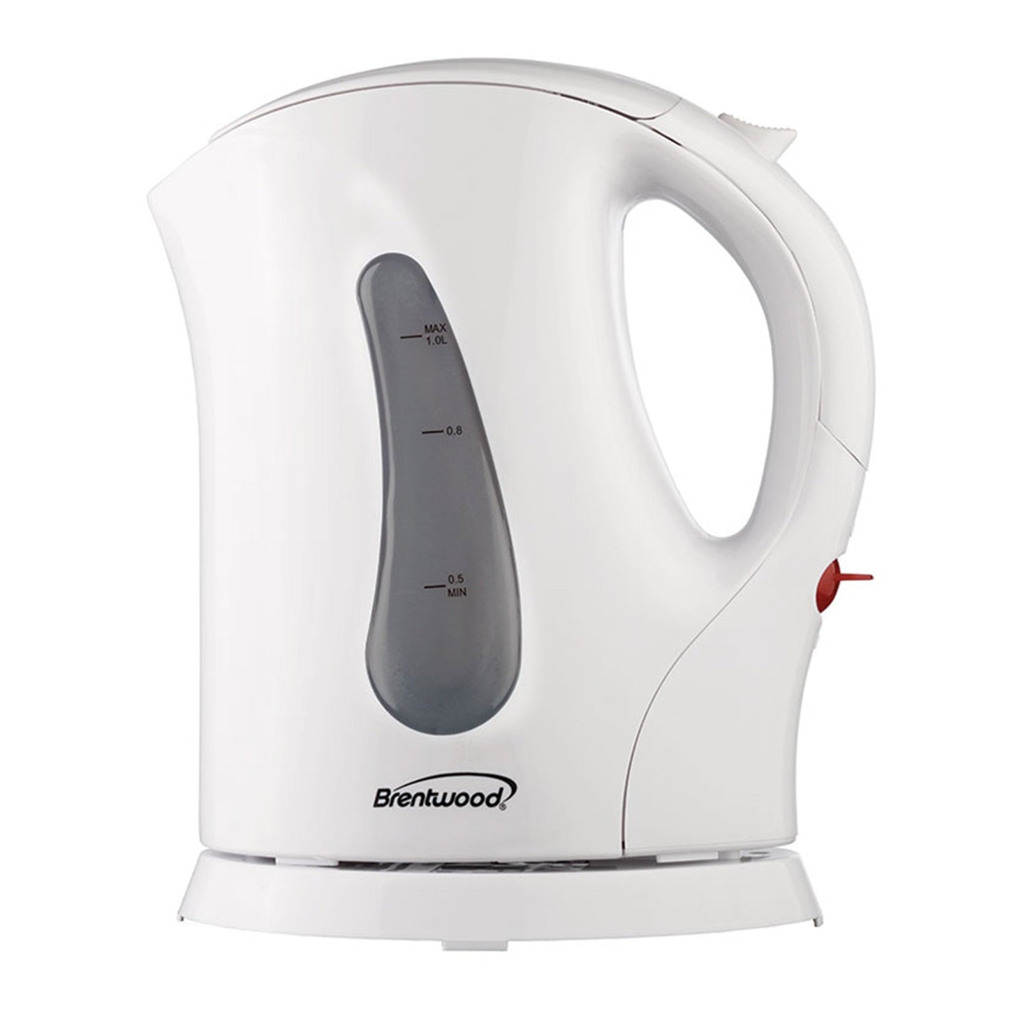 Brentwood 1.0 Liter Cordless Plastic Tea Kettle in White LuxuryLifeWay Online Store