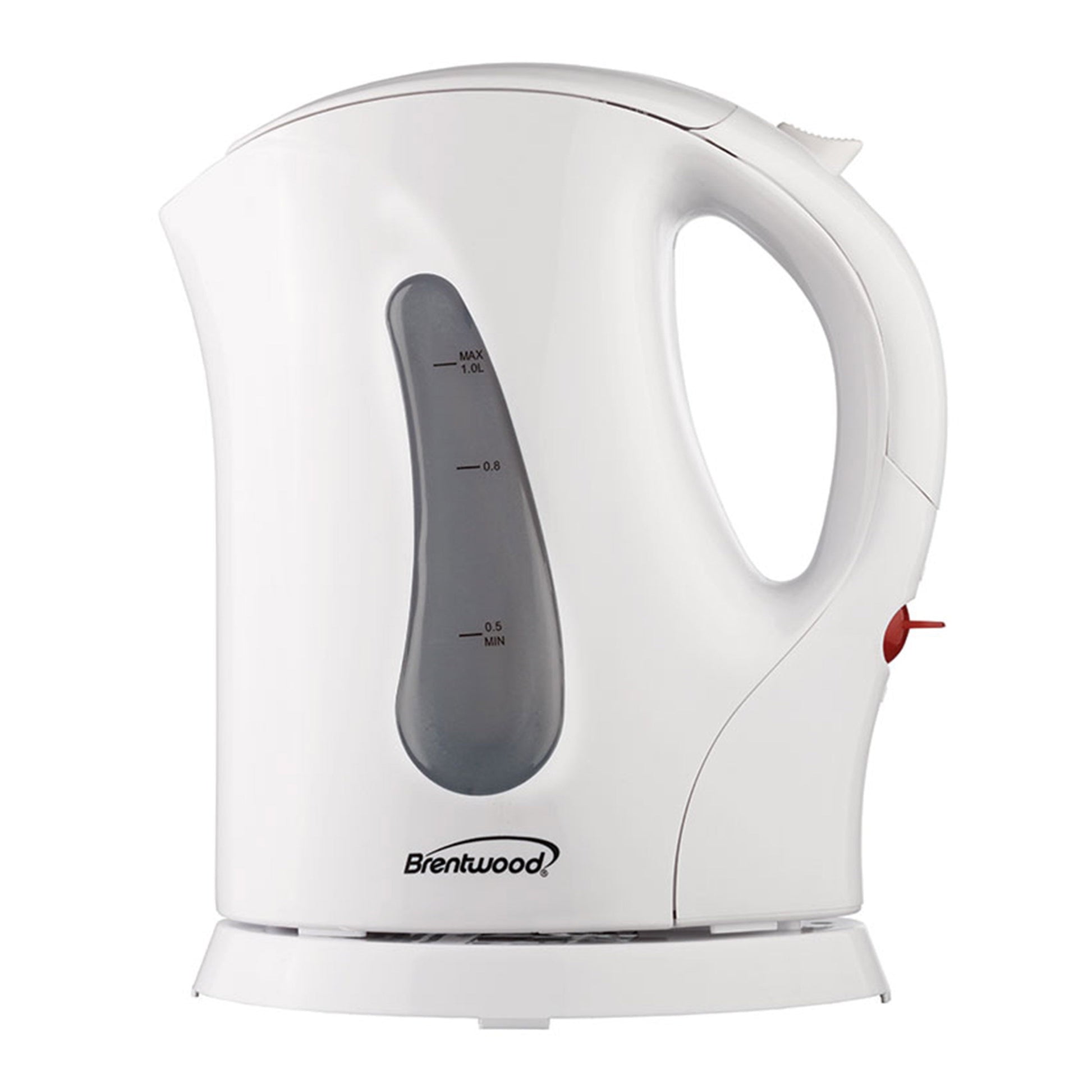 Brentwood 1.0 Liter Cordless Plastic Tea Kettle in White LuxuryLifeWay Online Store