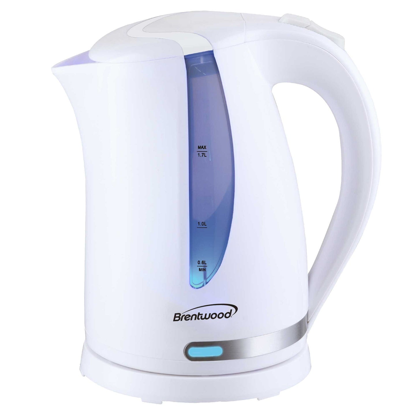 Brentwood 1.7L 1100W 360 Cordless Electric Kettle in White with Concealed Stainless Steel Heating Element LuxuryLifeWay Online Store