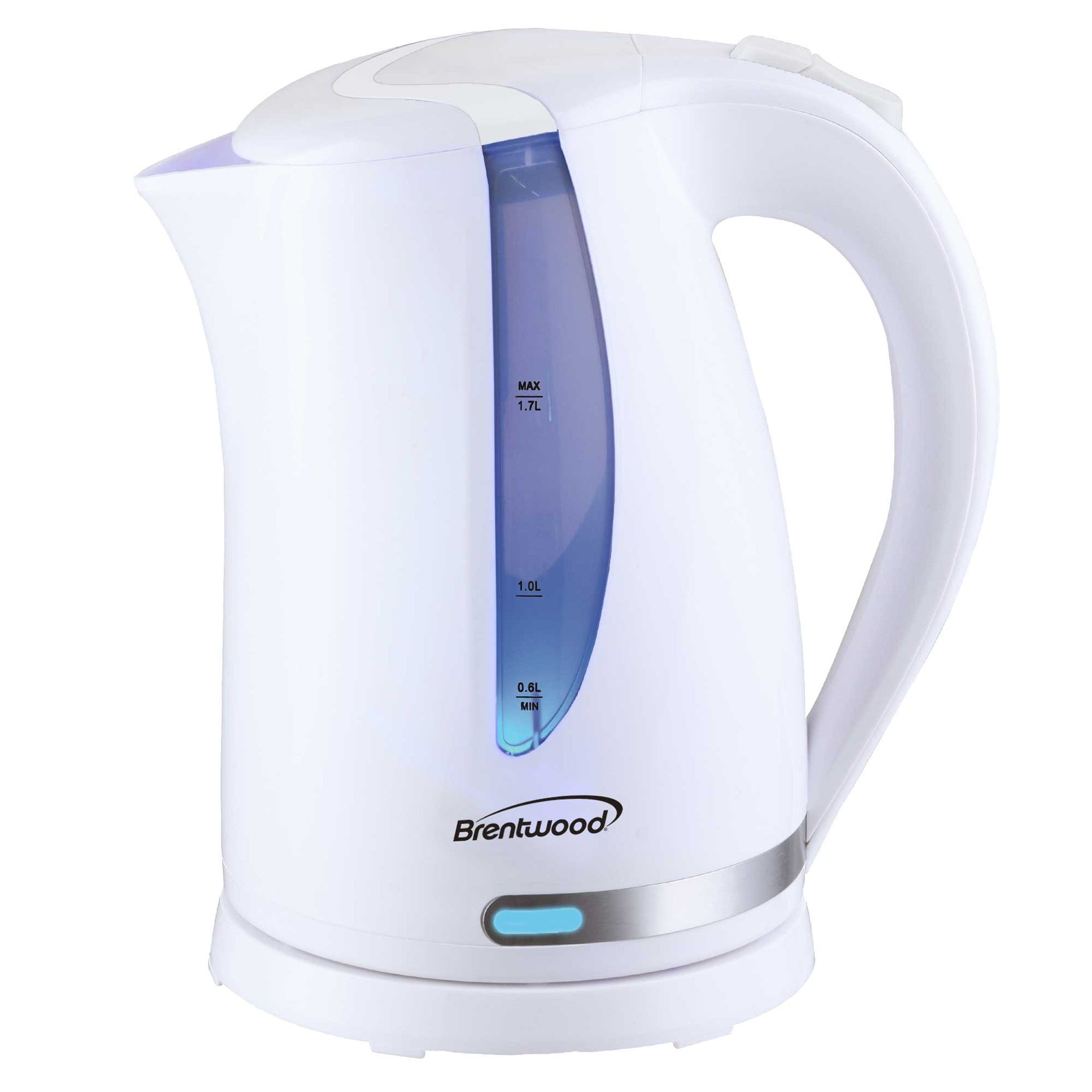 Brentwood 1.7L 1100W 360 Cordless Electric Kettle in White with Concealed Stainless Steel Heating Element LuxuryLifeWay Online Store