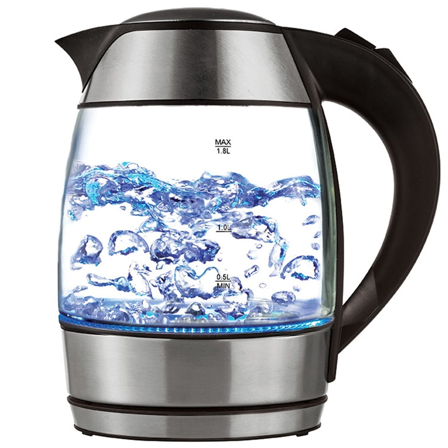 Brentwood  1.8L Cordless Glass Electric Kettle with Tea Infuser, Silver LuxuryLifeWay Online Store