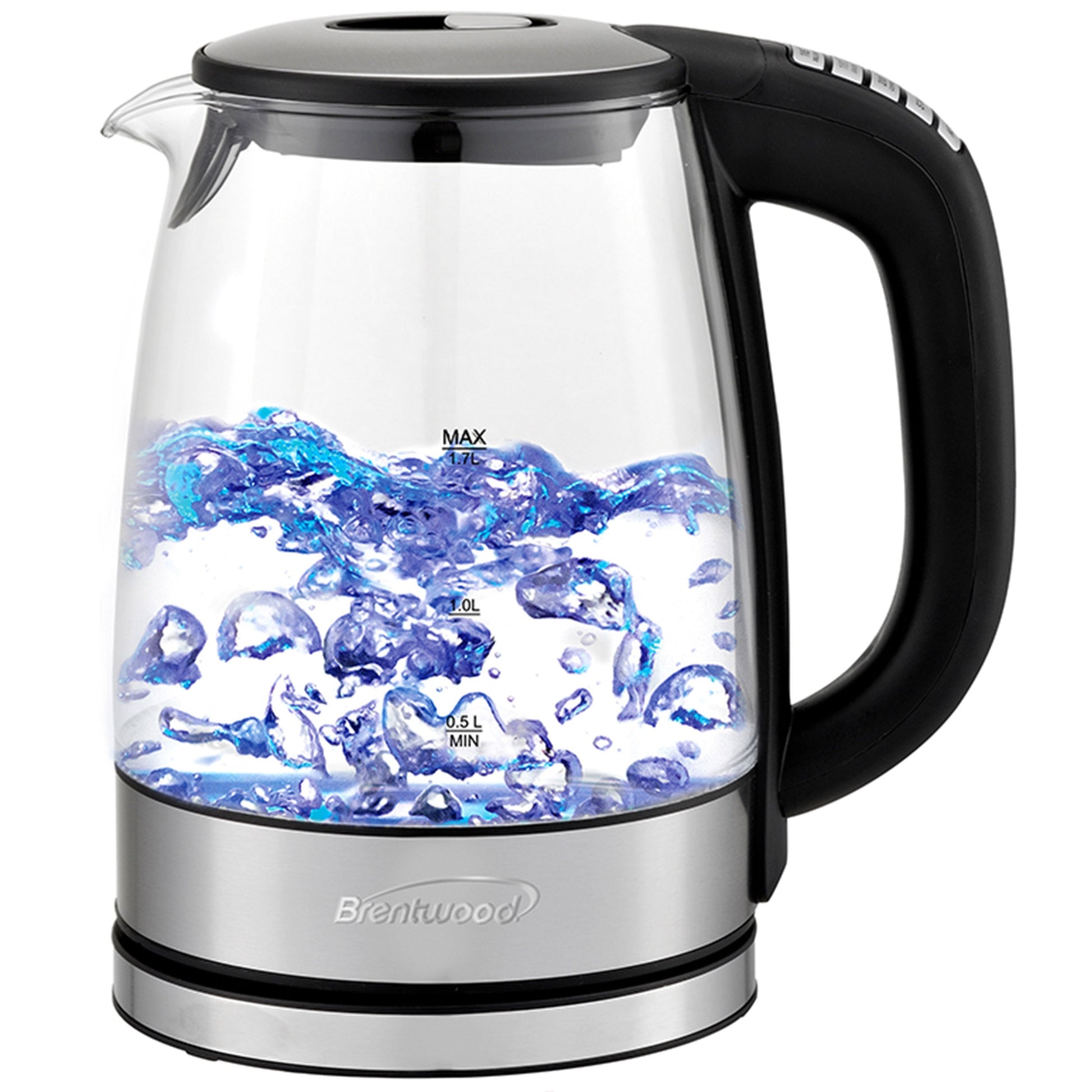 Brentwood Glass 1.7 Liter Electric Kettle with 6 Temperature Presets in Black LuxuryLifeWay Online Store