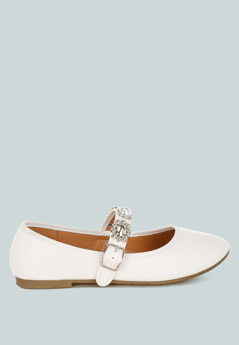 Kavana Charms Embellished Flat Mary Janes LuxuryLifeWay Online Store