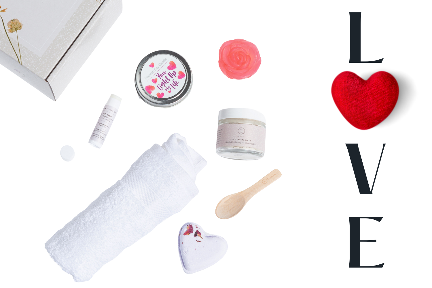 Cute LOVE Special Gift Box, Natural Skincare Gift Box, Mother's Day Gift, BFF, Sister LuxuryLifeWay Online Store