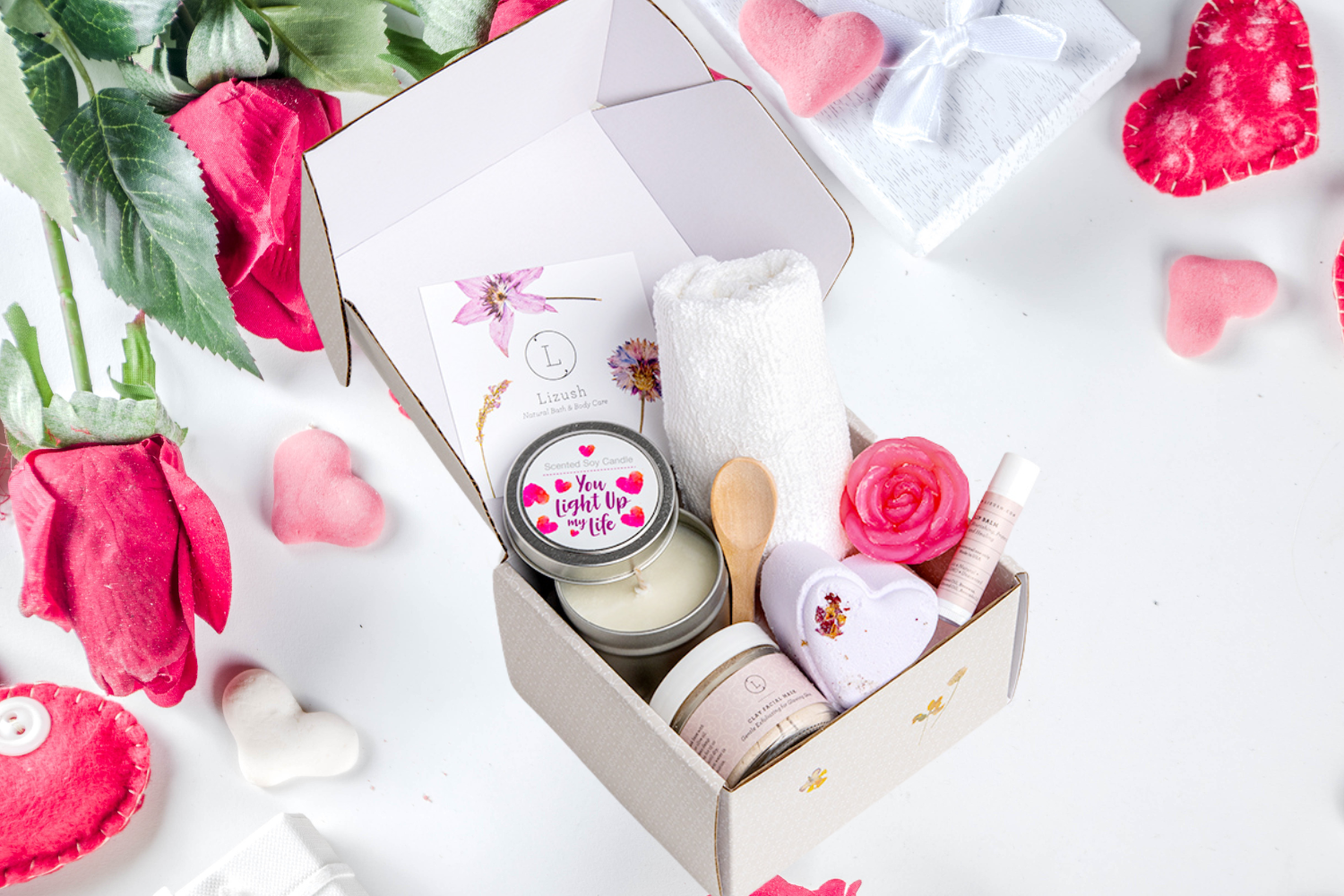 Cute LOVE Special Gift Box, Natural Skincare Gift Box, Mother's Day Gift, BFF, Sister LuxuryLifeWay Online Store