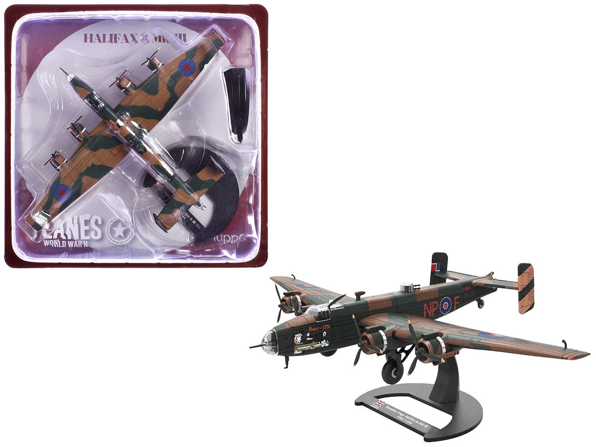 Handley Page Halifax B.MK III Bomber Aircraft "No. 158 Squadron RAF Lissett Yorkshire" Royal Air Force (1944) "Planes of World War II" Series 1/144 Diecast Model Airplane by Luppa LuxuryLifeWay Online Store