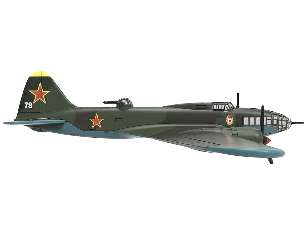 Ilyushin IL-4 Bomber Aircraft "Soviet Baltic Fleet Guards Regiment" (1942) "Planes of World War II" Series 1/144 Diecast Model Airplane by Luppa LuxuryLifeWay Online Store
