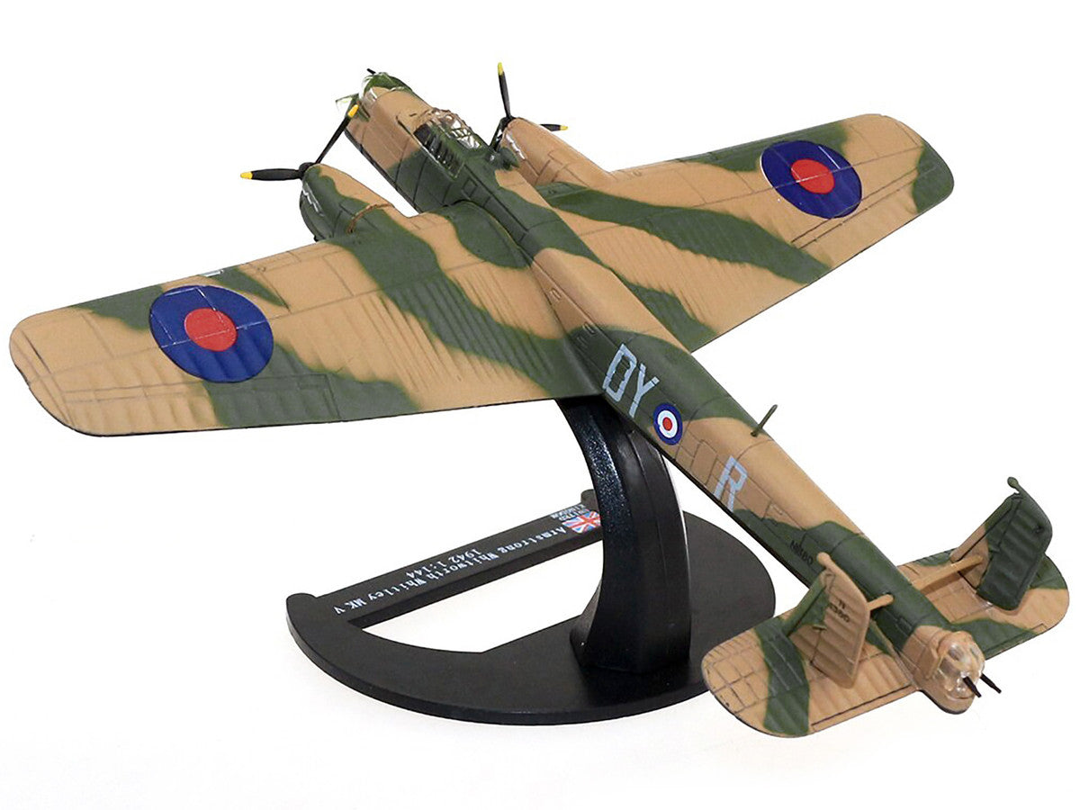 Armstrong Whitworth Whitley Mk.V Bomber Aircraft "No. 102 Squadron RAF Driffield" Royal Air Force (1940) "Planes of World War II" Series 1/144 Diecast Model Airplane by Luppa LuxuryLifeWay Online Store