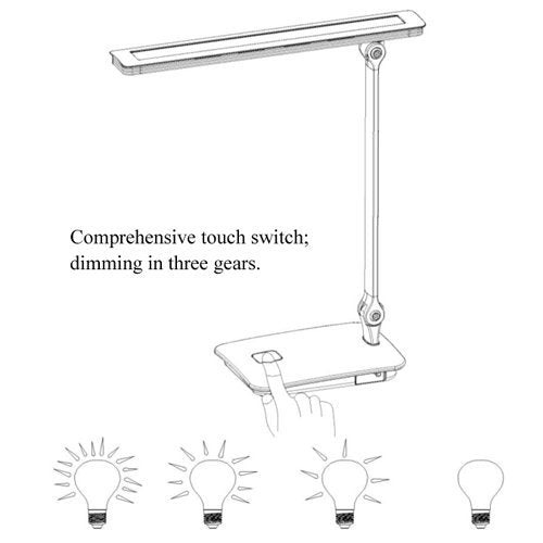 LED Table Lamp Dimmable Touch Switch Folding Desk Lamp LuxuryLifeWay Online Store