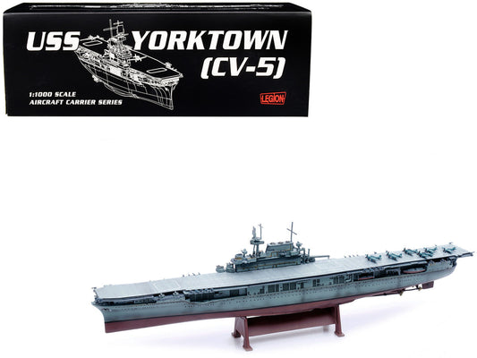 USS Yorktown (CV-5) Aircraft Carrier "US Navy" World War II 1/1000 Diecast Model by Legion LuxuryLifeWay Online Store