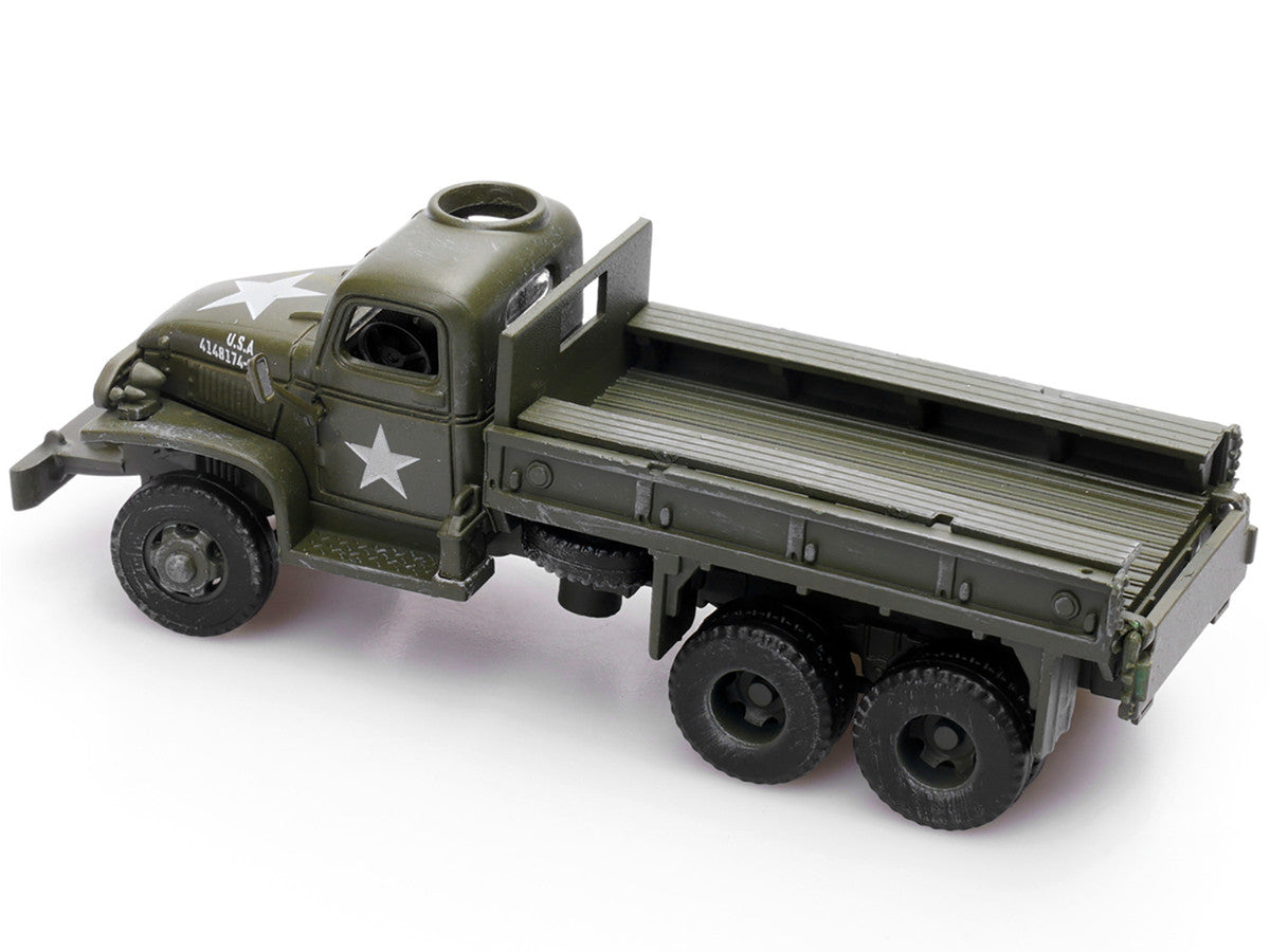 GMC CCKW 353 Truck With Mounted Gun Olive Drab "4148174-S" US Army World War II 1/72 Diecast Model by Legion LuxuryLifeWay Online Store