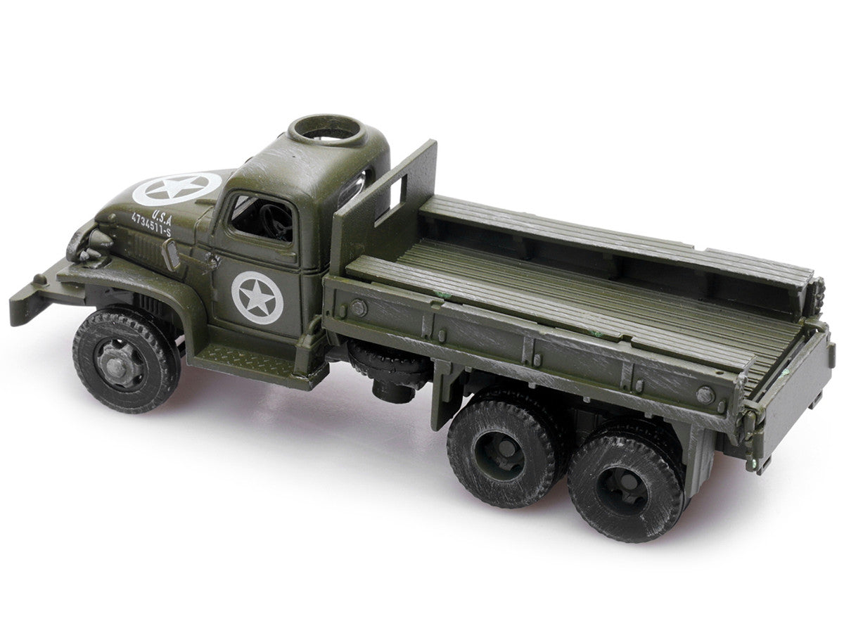 GMC CCKW 353 Truck With Mounted Gun Olive Drab "4734511-S" US Army World War II 1/72 Diecast Model by Legion LuxuryLifeWay Online Store