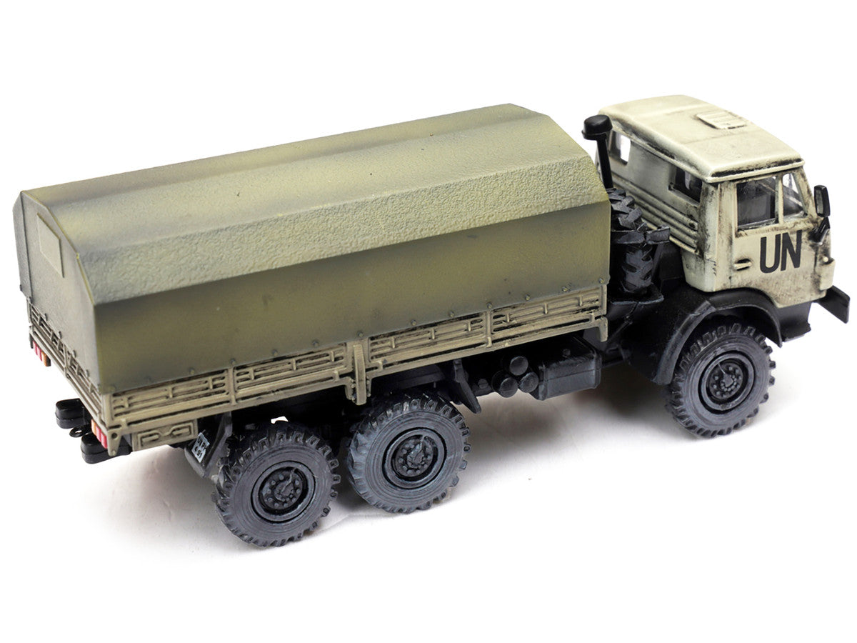 Kamaz 4310 Transport Truck Beige (Weathered) "United Nations" 1/72 Diecast Model by Legion LuxuryLifeWay Online Store