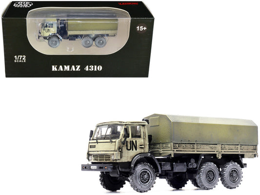 Kamaz 4310 Transport Truck Beige (Weathered) "United Nations" 1/72 Diecast Model by Legion LuxuryLifeWay Online Store