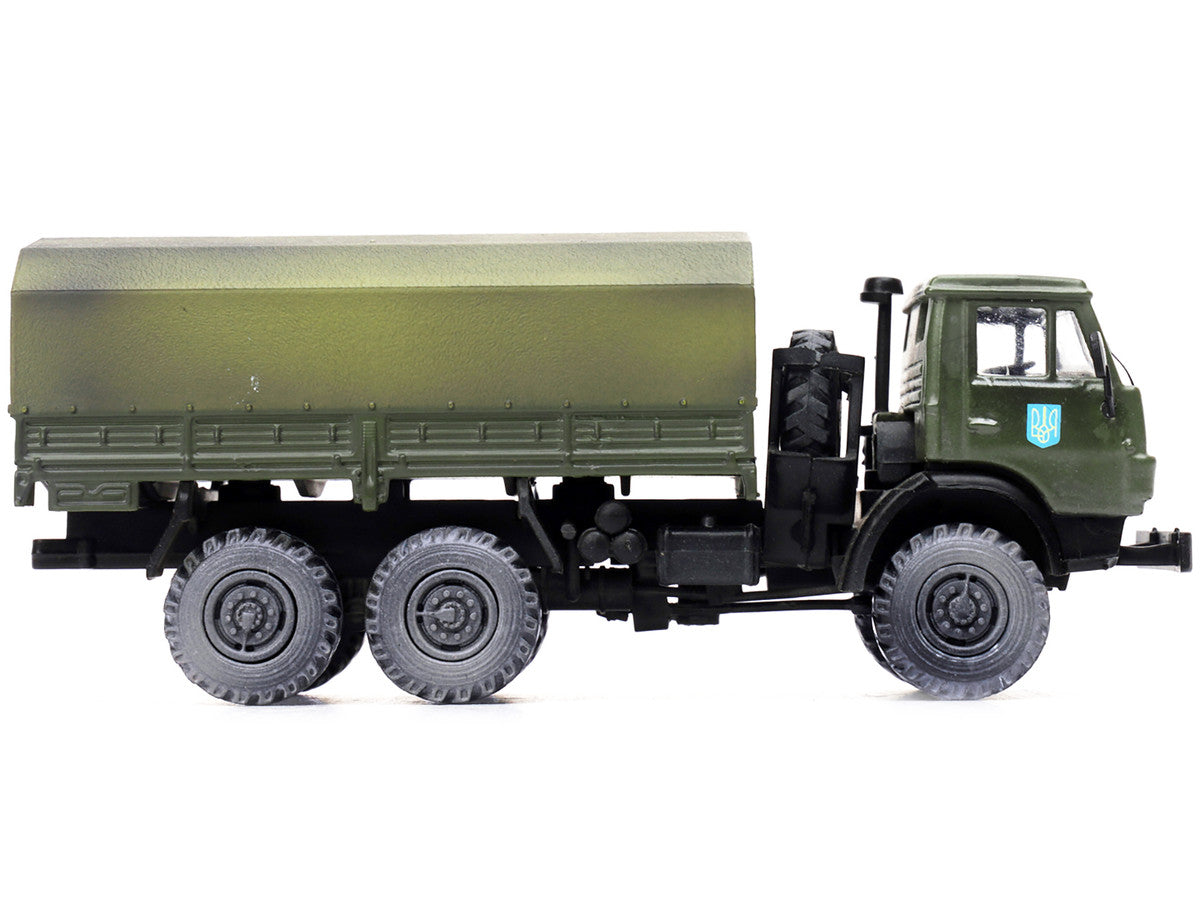 Kamaz 4310 Transport Truck Green (Weathered) "Ukrainian Ground Forces" 1/72 Diecast Model by Legion LuxuryLifeWay Online Store