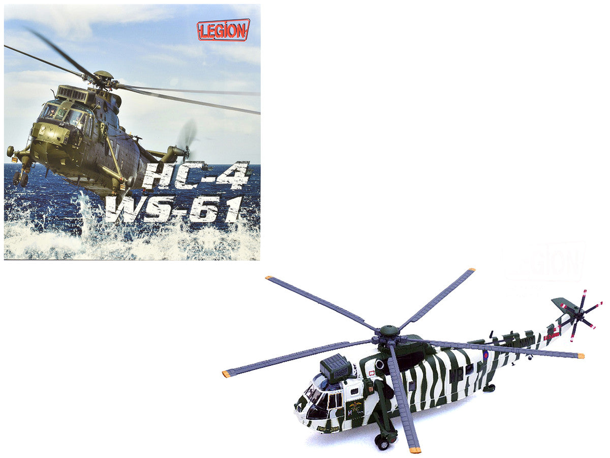 Westland Sea King HC.4 Helicopter "40th Anniversary Livery 848 Naval Air Squadron Commando Helicopter Force Royal Naval Air Station Yeovilton Somerset" (2009) British Royal Navy 1/72 Diecast Model by Legion LuxuryLifeWay Online Store