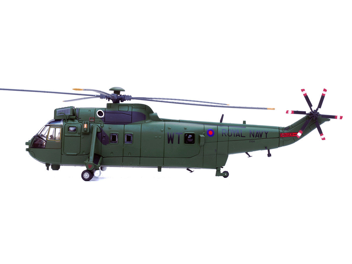Westland Sea King HC.4 Helicopter "Green Livery 848 Naval Air Squadron Commando Helicopter Force Royal Naval Air Station Yeovilton Somerset" (2009) British Royal Navy 1/72 Diecast Model by Legion LuxuryLifeWay Online Store