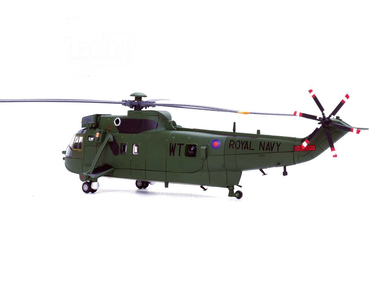 Westland Sea King HC.4 Helicopter "Green Livery 848 Naval Air Squadron Commando Helicopter Force Royal Naval Air Station Yeovilton Somerset" (2009) British Royal Navy 1/72 Diecast Model by Legion LuxuryLifeWay Online Store