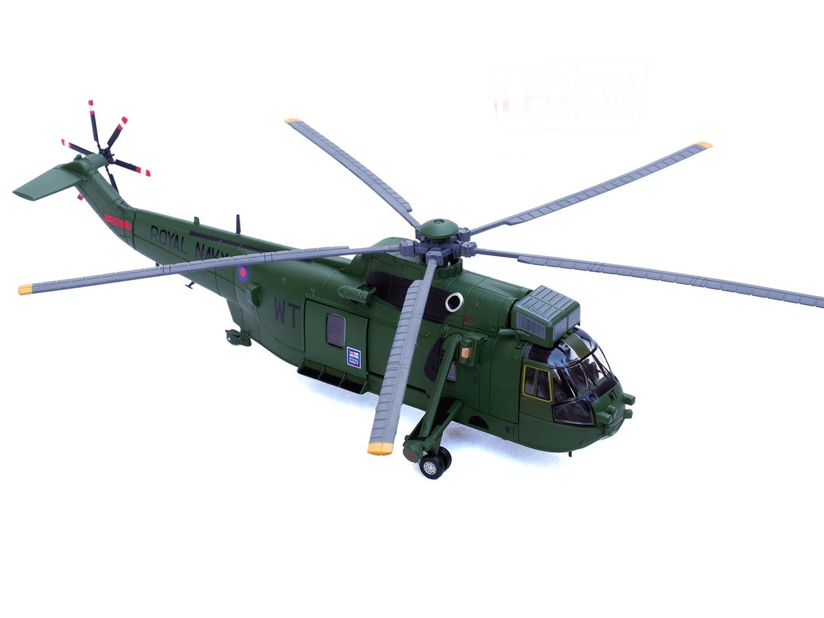 Westland Sea King HC.4 Helicopter "Green Livery 848 Naval Air Squadron Commando Helicopter Force Royal Naval Air Station Yeovilton Somerset" (2009) British Royal Navy 1/72 Diecast Model by Legion LuxuryLifeWay Online Store