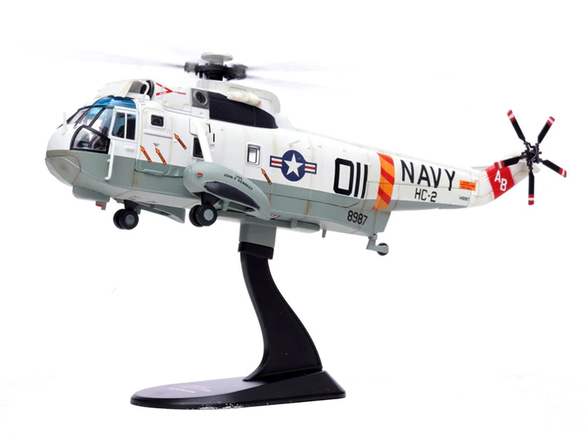 Sikorsky SH-3G Sea King Helicopter "148987/AB 011 Helicopter Combat Support Squadron 2 Fleet Angels USS John F Kennedy (CVA-67)" (1970s) United States Navy 1/72 Diecast Model by Legion LuxuryLifeWay Online Store