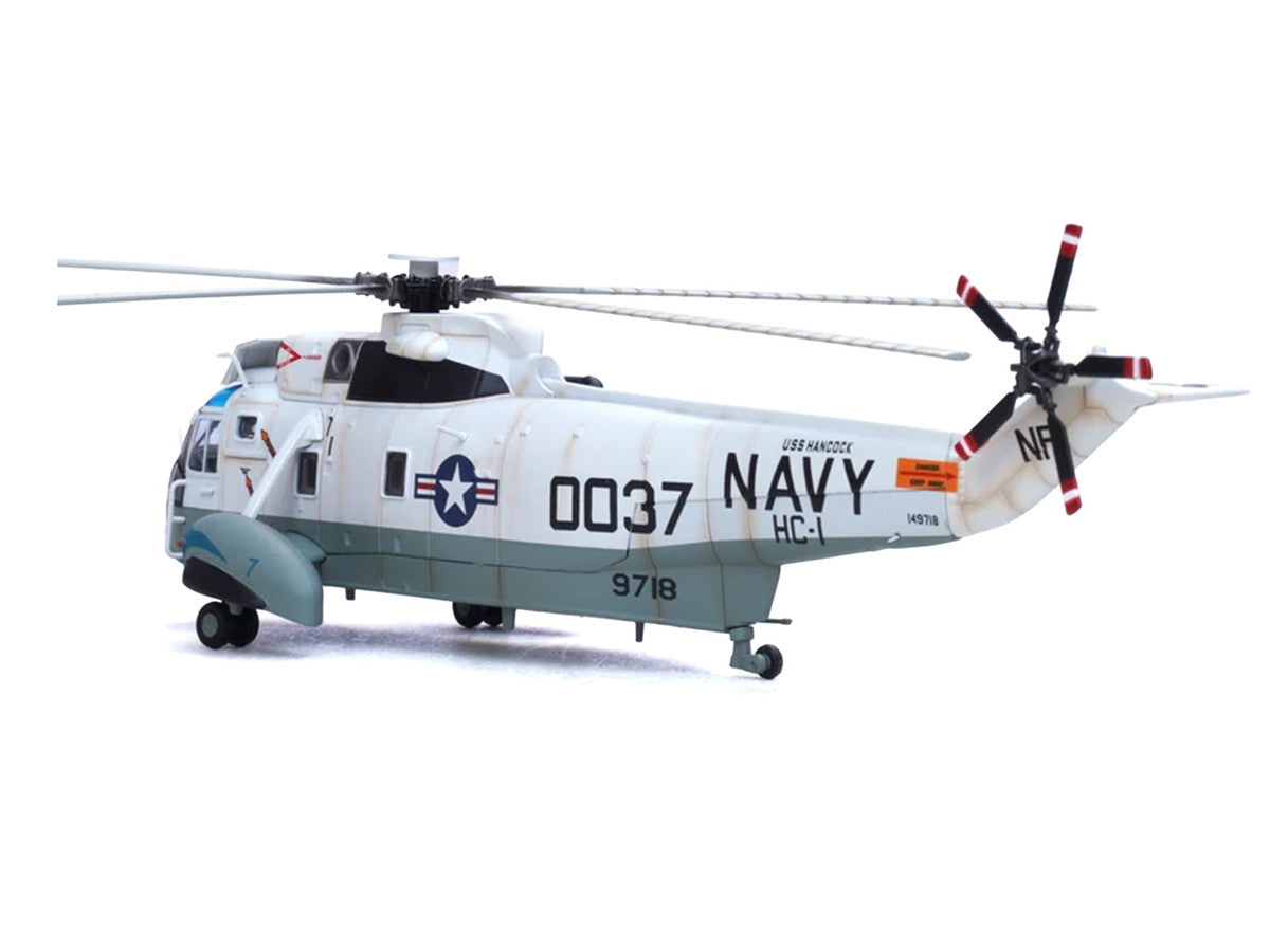 Sikorsky SH-3G Sea King Helicopter "149718-NF 0037 Helicopter Combat Support Squadron 1 (HC-1) Fleet Angels USS Hancock (CVA-19)" (1970s) United States Navy 1/72 Diecast Model by Legion LuxuryLifeWay Online Store