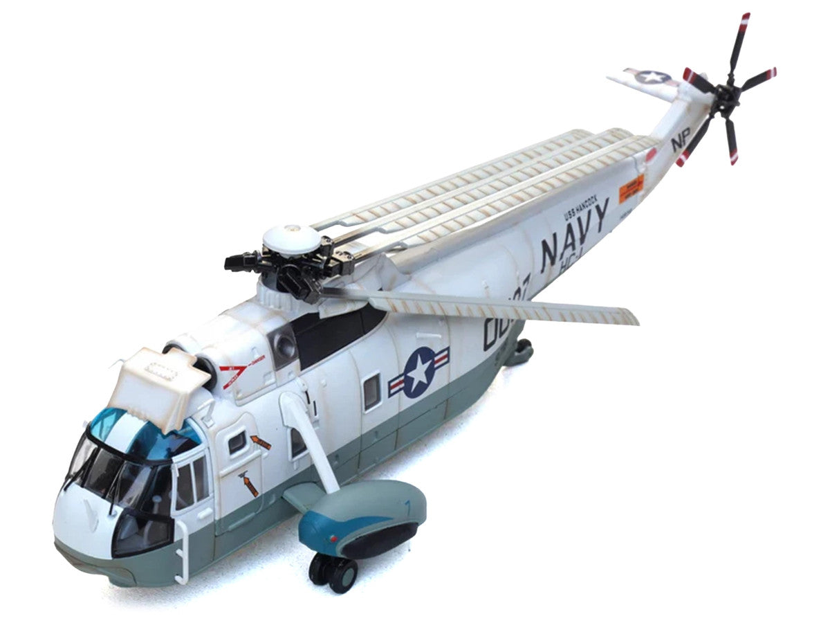 Sikorsky SH-3G Sea King Helicopter "149718-NF 0037 Helicopter Combat Support Squadron 1 (HC-1) Fleet Angels USS Hancock (CVA-19)" (1970s) United States Navy 1/72 Diecast Model by Legion LuxuryLifeWay Online Store