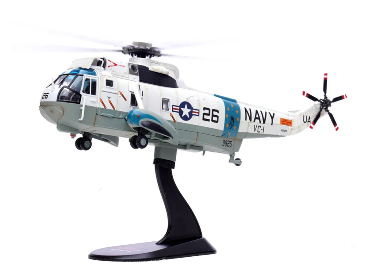 Sikorsky SH-3G Sea King Helicopter "149925/UA 26 Fleet Composite Squadron 1 Blue Alii NAS Barbers Point Hawaii" (1970s) United States Navy 1/72 Diecast Model by Legion LuxuryLifeWay Online Store