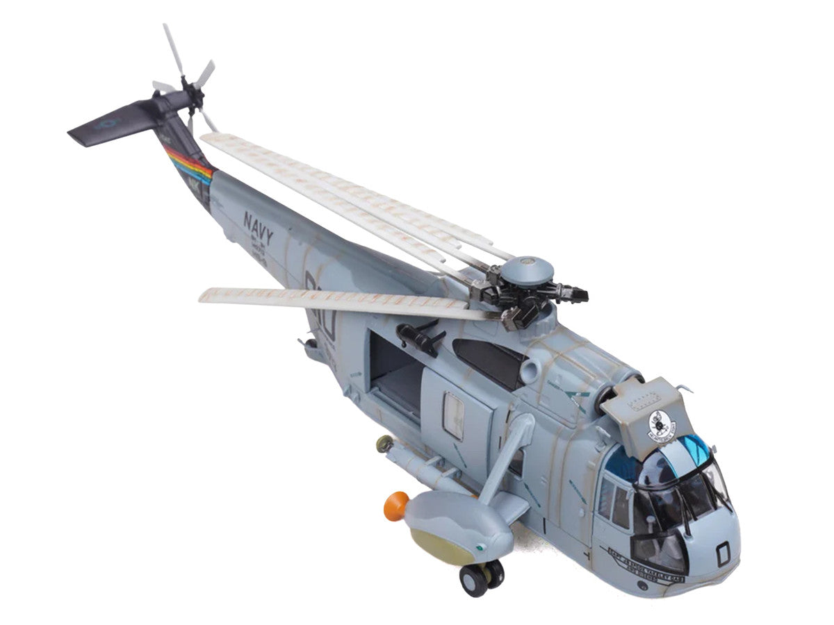 Sikorsky SH-3H Sea King Helicopter "149713/NK 610 Helicopter Anti-Submarine Squadron 8 Eightballers Carrier Air Wing 14 USS Independence (CV-62)" (1990s) United States Navy 1/72 Diecast Model by Legion LuxuryLifeWay Online Store