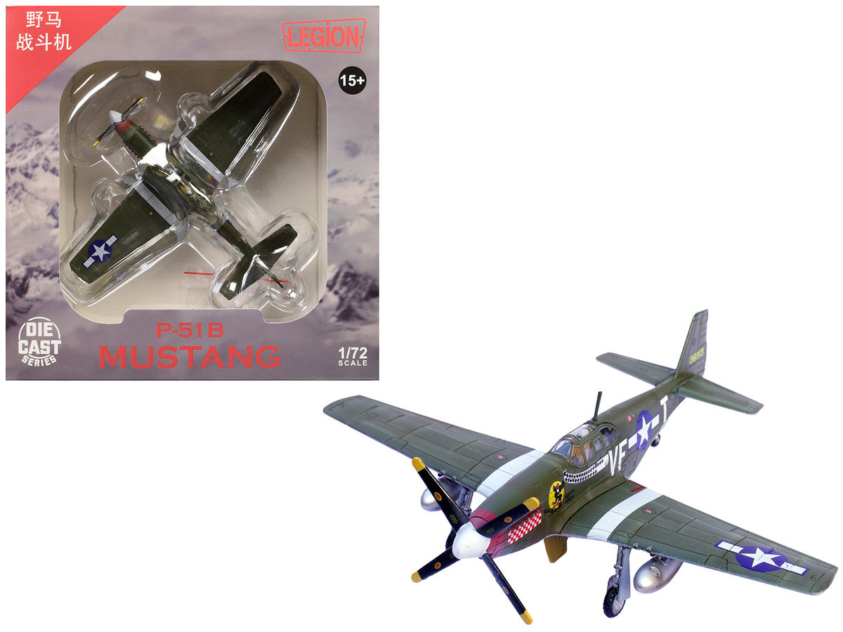 North American P-51B Mustang Aircraft "Shangri-La 336th Fighter Squadron 4th Fighter Group" (1944) United States Army Air Forces 1/72 Diecast Model Airplane by Legion LuxuryLifeWay Online Store