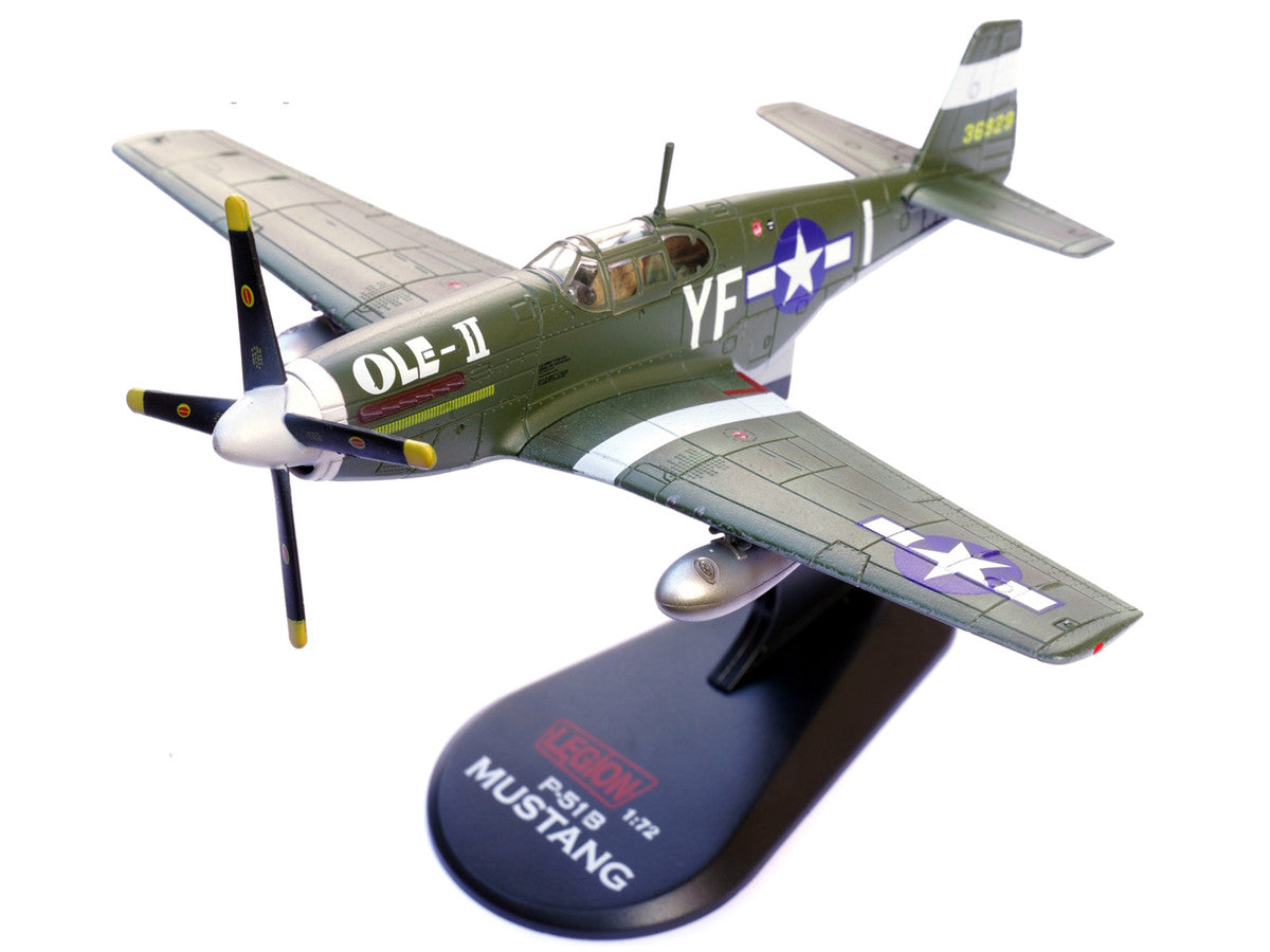 North American P-51B Mustang Aircraft "Ole-II 358th Fighter Squadron 355th Fighter Group Steeple Morden Strafers" (1944) United States Army Air Forces 1/72 Diecast Model Airplane by Legion LuxuryLifeWay Online Store