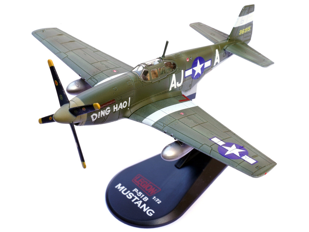 North American P-51B Mustang Aircraft "Ding Hao! 356th Fighter Squadron 354th Fighter Group" (1944) United States Army Air Forces 1/72 Diecast Model Airplane by Legion LuxuryLifeWay Online Store