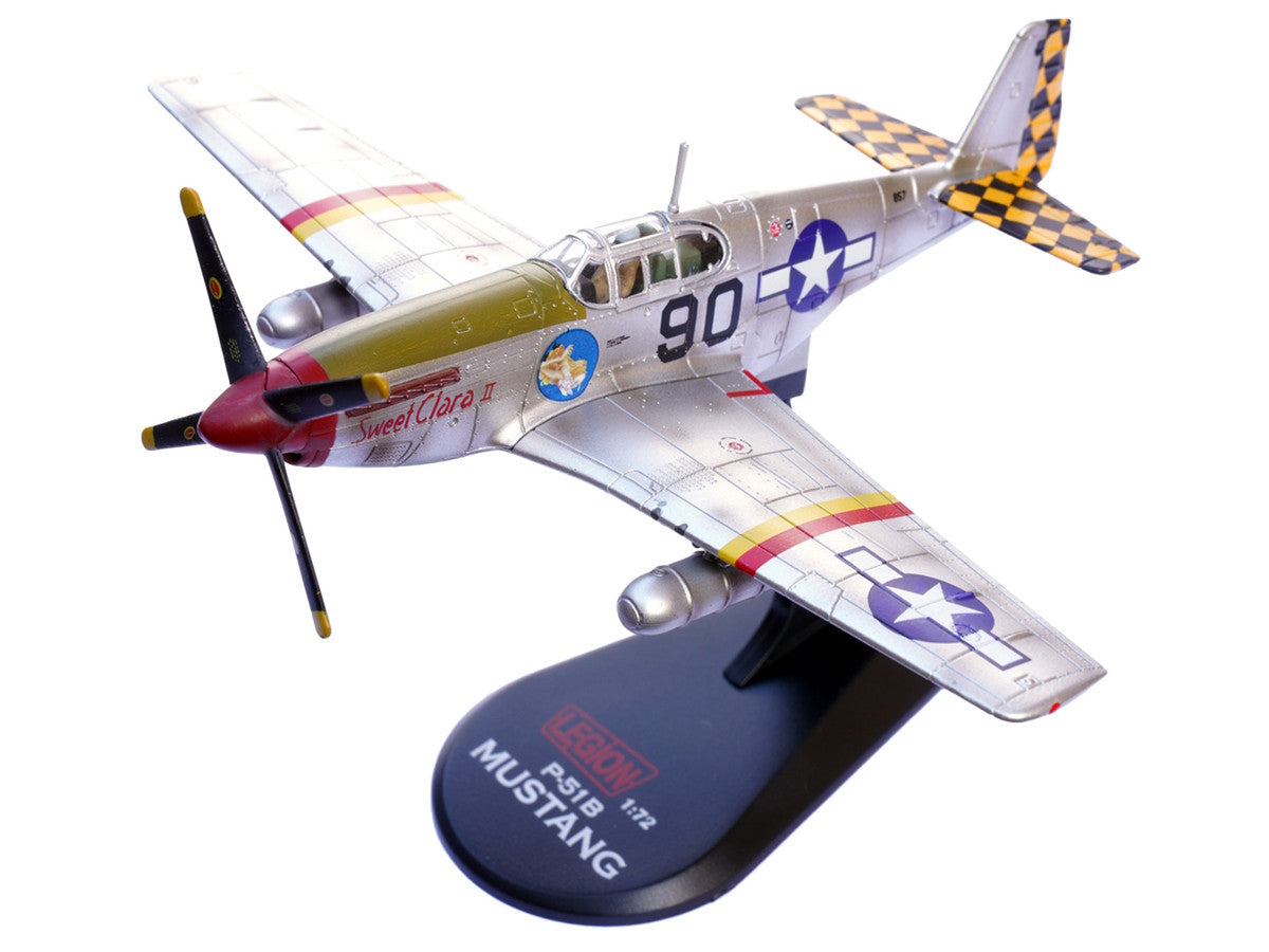 North American P-51B Mustang Aircraft "Sweet Clara II 319th Fighter Squadron 325th Fighter Group" (1944) United States Army Air Forces 1/72 Diecast Model Airplane by Legion LuxuryLifeWay Online Store