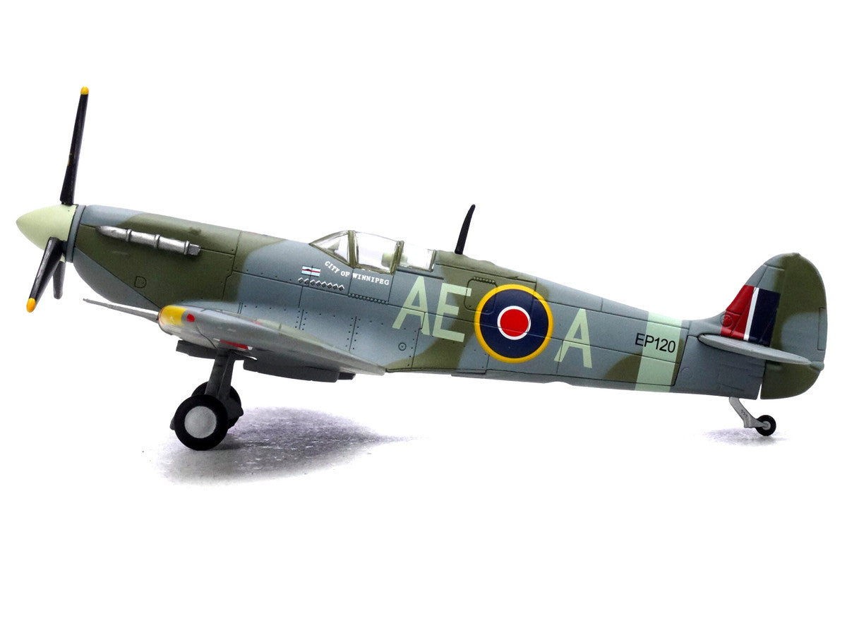 Supermarine Spitfire Mk Vb Fighter Aircraft "EP120 Flight Lieutenant James 'Jeff' Northcott No. 402 City of Winnipeg Squadron" (1943-1944) Royal Canadian Air Force 1/72 Diecast Model by Legion LuxuryLifeWay Online Store